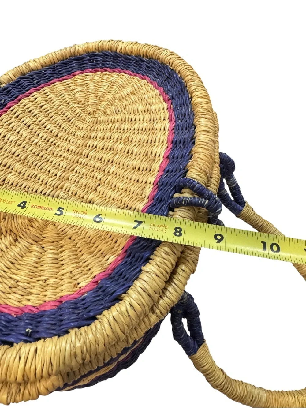 VTG Globebin Hand Woven Artisan Picnic Basket Bolga Del Ray Style